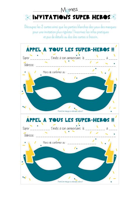 Carte Anniversaire Super Heros