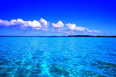 Blue Sea Water Clear Summer Clouds Sea Hd Wallpaper Peakpx