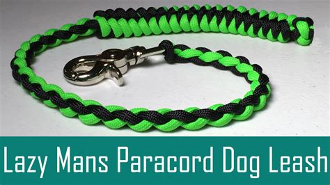 Paracord braid for dog leash. Lazy Mans Paracord Dog Leash - 4 Strand Round Braid - Paw-Palz