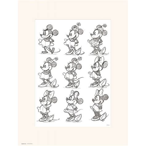 Comprar Print 30x40 Cm Disney Minnie Sketch Online
