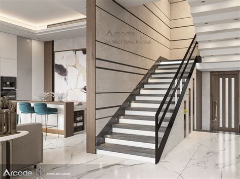 Duplex House Design Staircase Living Area Behance Areas Interior
