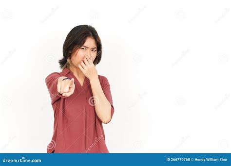 Smelling Something Stinky And Disgusting Of Beautiful Asian Woman