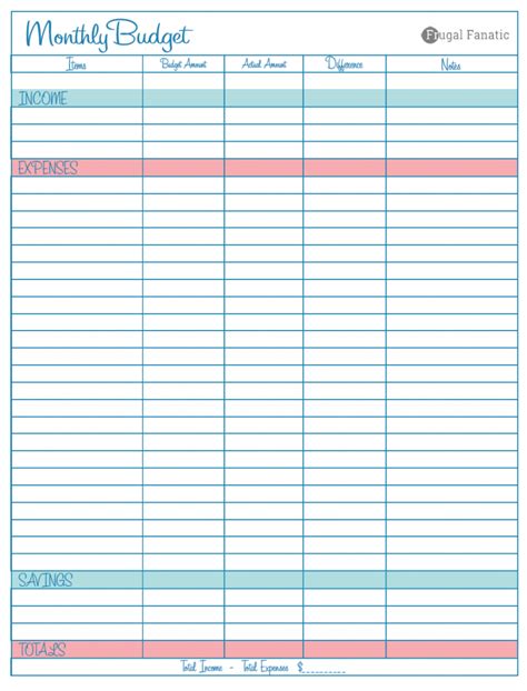 I'm a money coach and expert. Blank Budget Worksheet Printable | room surf.com