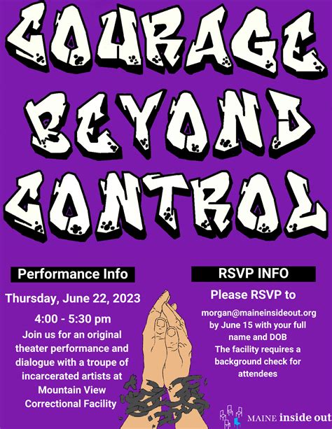 Maine Inside Out Incarcerated Artists Present Courage Beyond Control