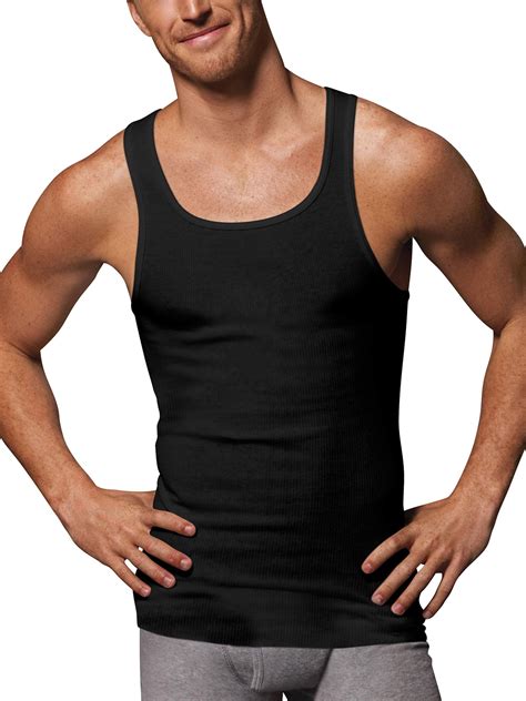 Hanes Mens 3 Pack Ultimate Tagless Tank Small Assorted Underwear