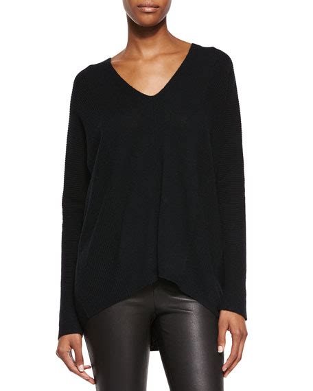 Vince Directional Rib Cashmere Sweater