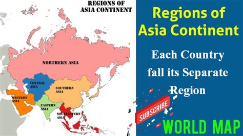 Five5 Regions Of Asia And Countries What Are The Regions Of Asia Asia Continent By All