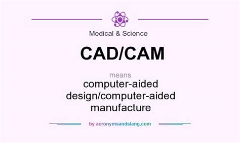 Cam is listed in the world's largest and most authoritative dictionary database of abbreviations and acronyms. CAD/CAM - computer-aided design/computer-aided manufacture ...