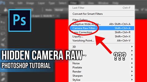 Photoshop Tutorial How To Open Camera Raw In Adobe Photoshop Cs6 Youtube