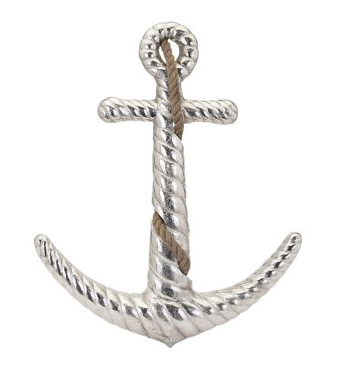 Drop Everything And Grab This Large Shiny Aluminum Anchor Wall Decor