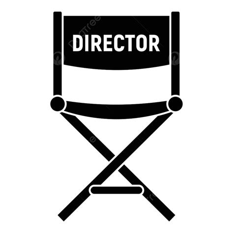 Film Director Silhouette Transparent Background Film Director Chair