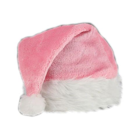 Pink Stylish Fluffy Fur Santa Christmas Plush Hat Ebay