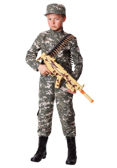 Boys Modern Combat Soldier Costume