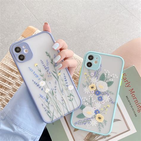 Luxury 3d Relief Flower Case For Iphone 12 Mini 11 Pro Max X Xr Xs Max