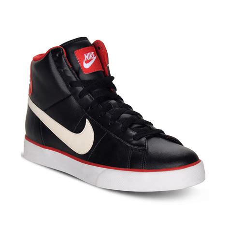 Nike Sweet Classic Leather High Top Sneakers In Black For Men Black