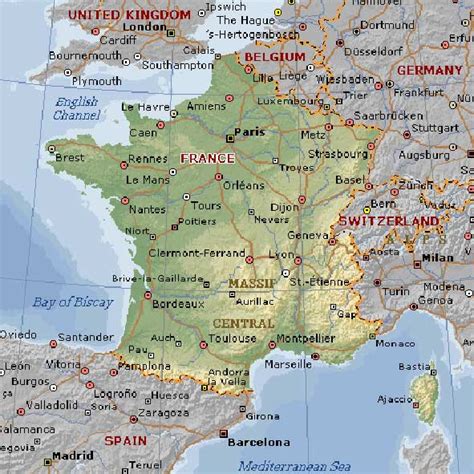 Free Printable Maps France Geographic Map Print For Free