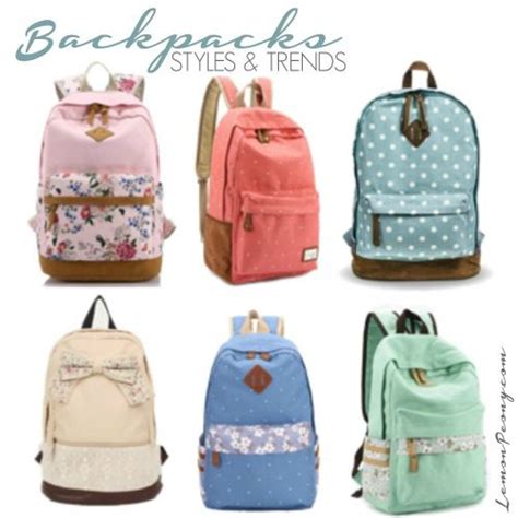 Cute Cheap Backpacks Styles Lemon Peony