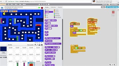 Pacman Game Scratch Youtube
