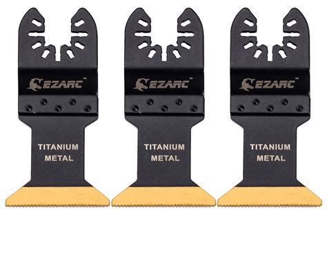 Ezarc Titanium Oscillating Multitool Blade For Wood Metal 3 Pack