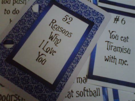 Dreamer In Rochester Diy 5 52 Reasons Why I Love You Cards