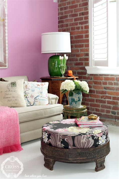 From the moment i saw those great legs i had to repurpose it! Beautifully repurposed ottoman that doubles as a coffee ...