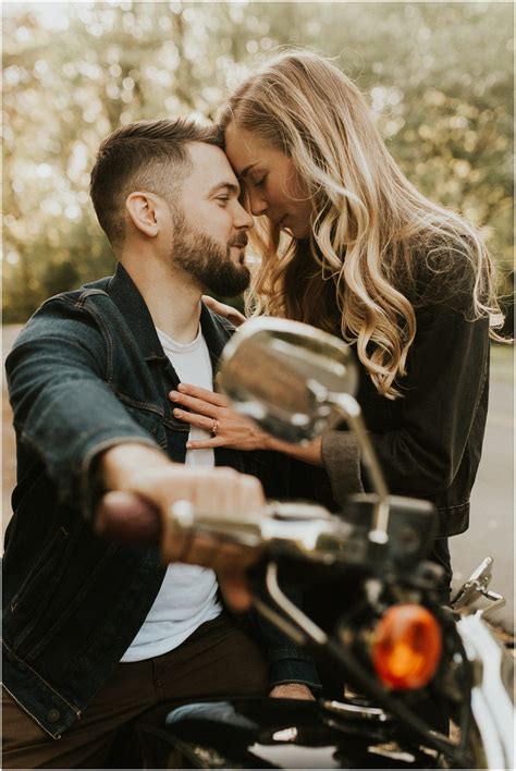 Edgy Motorcycle Couples Session Reston Virginia Motorcycle Couple