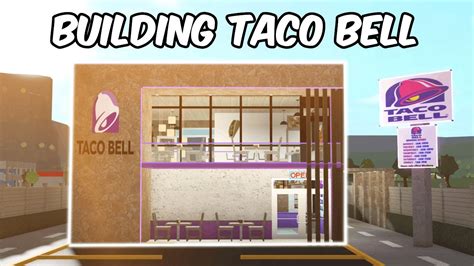 Building Taco Bell In Bloxburg Youtube