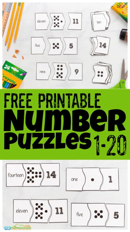 Free Printable Number Puzzles For Kindergarten Free Printable Numbers