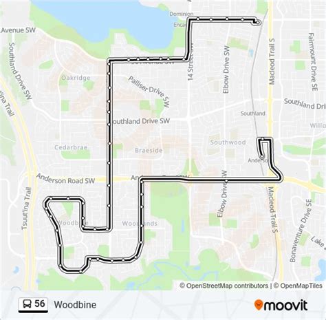56 Route Schedules Stops And Maps Woodbine Updated