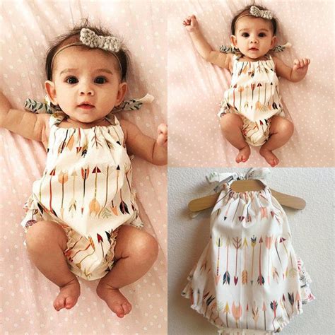 Summer Cute Baby Infant Girls Clothes Romper Jumpsuit Sets Outfits
