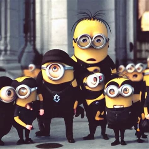 Despicable Me Minions Serving Adolf Hitler Old Photo Stable