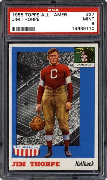1955 Topps All-American Jim Thorpe | PSA CardFacts®