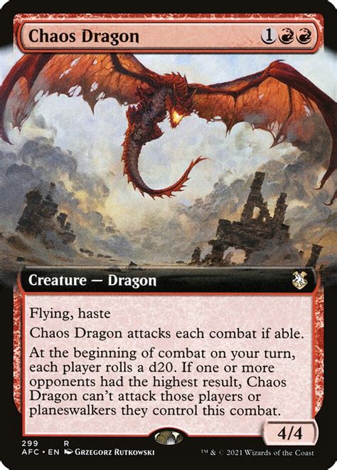 Chaos Dragon · Forgotten Realms Commander Afc 299 · Scryfall Magic