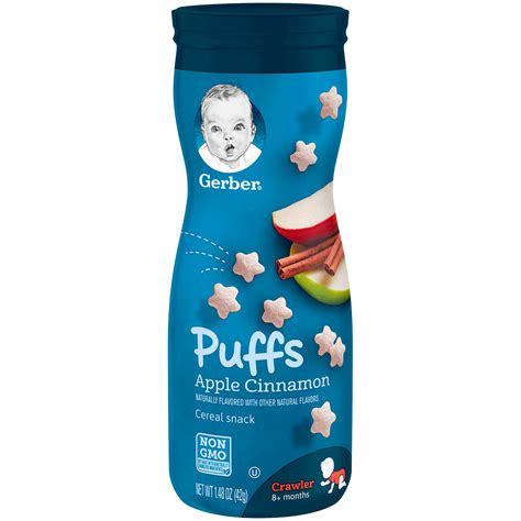 Gerber Apple Cinnamon Puffs Cereal Snack Baby Baby Food And Nutrition