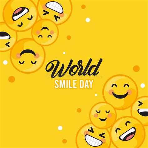 world smile day square frame stock vector illustration of smile design 228919757