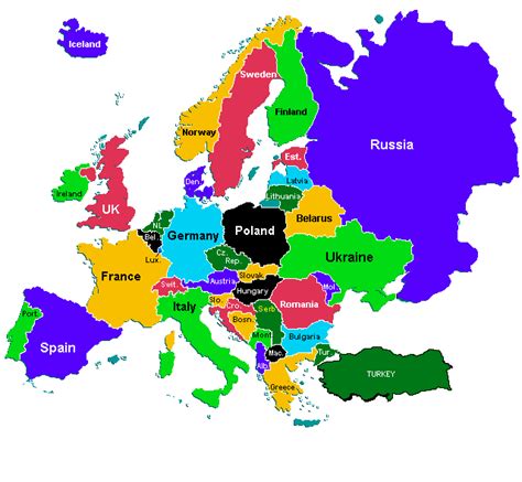 Europe Map Hd With Countries