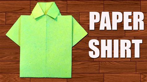 Paper Origami Shirt Paper Origami Shirt Paper Shirt How To