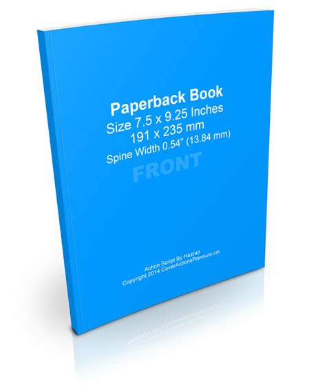 Create beautiful visuals to promote your ebook online, all you need to do is upload your cover image. Paperback Book Mockup 7.5 x 9.25 | Cover Actions Premium ...
