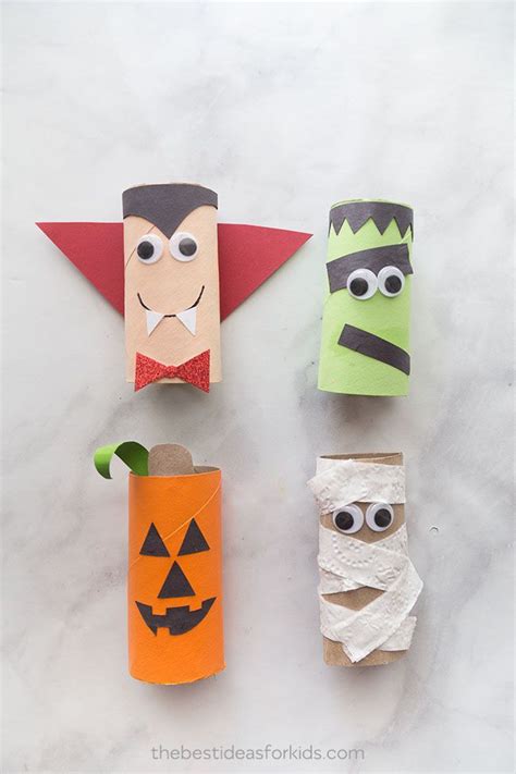 Halloween Toilet Paper Roll Crafts Halloween Deko Basteln Mit Kindern