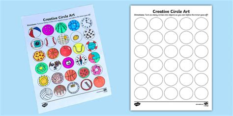 Creative Circle Art Activity For 3rd 5th Grade Twinkl