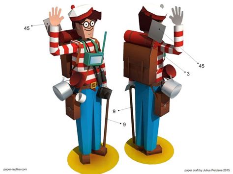 Check It Out Wheres Wally Papercraft Download Paper Crafts