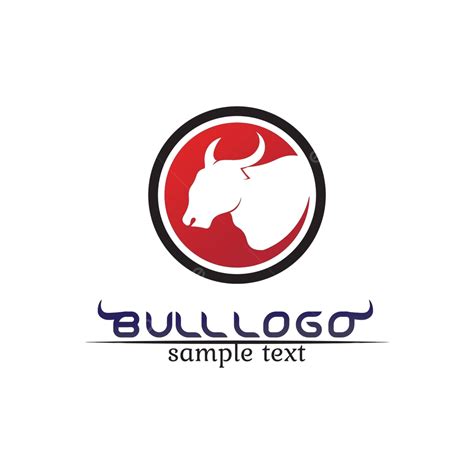 plantilla de iconos de aplicaciones y símbolos vectoriales con logotipo de cuerno de toro vector
