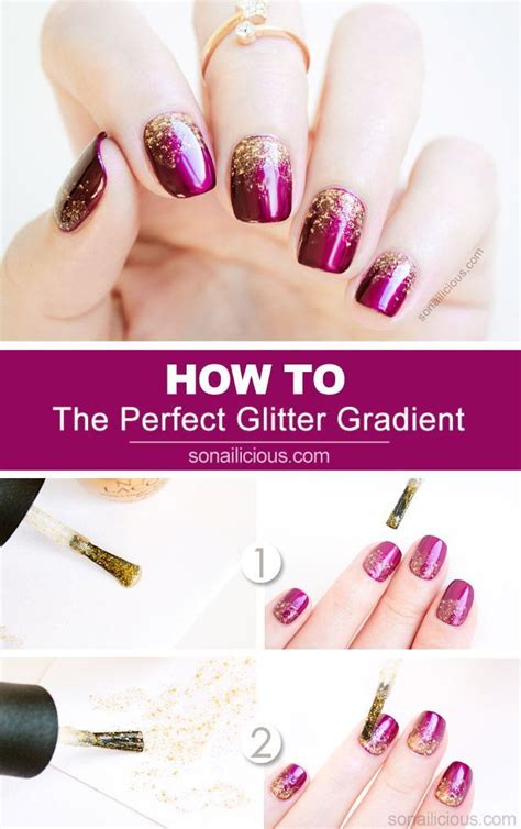 2 Genius Tips For A Perfect Glitter Gradient Tutorial Glitter