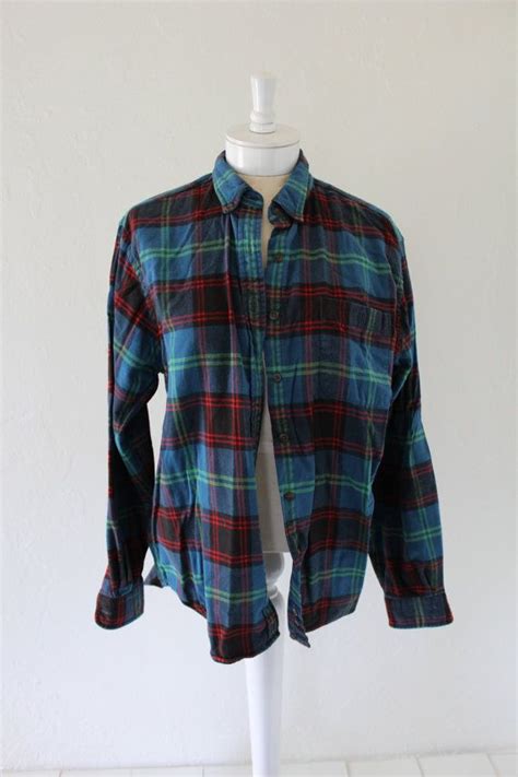 90s Grunge Flannel Shirt Oversize Womens Medium Etsy Grunge Flannel