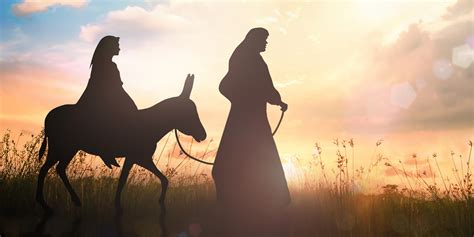 Mary And Joseph On A Donkey