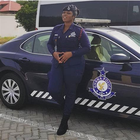 Meet Ghanas Most Beautiful Female Police Officer With Gargantuan Booty