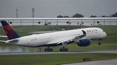 Rare Delta Airlines Airbus A350 900 N501dn Touch And Go At Cvg