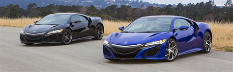 Two Black And Blue Coupes Acura Nsx Car Vehicle Dual Monitors Hd