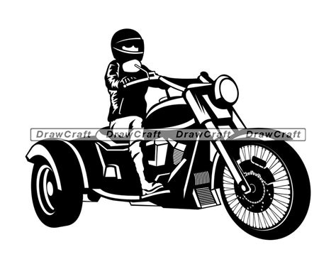 Trike Motorcycle Rider Svg Motorcycle Svg Motorbike Svg Etsy