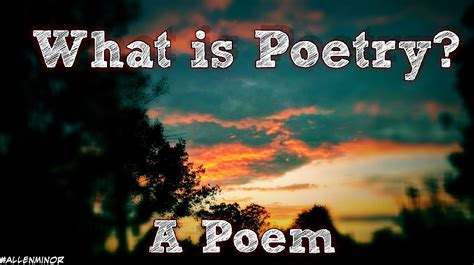 What Is Poetry A Spoken Word Poem Youtube